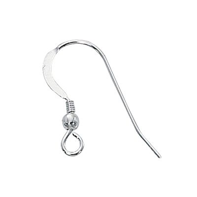 20pc NEWER VERSION 7mm Loop Stainless Steel Silver Hook Earring