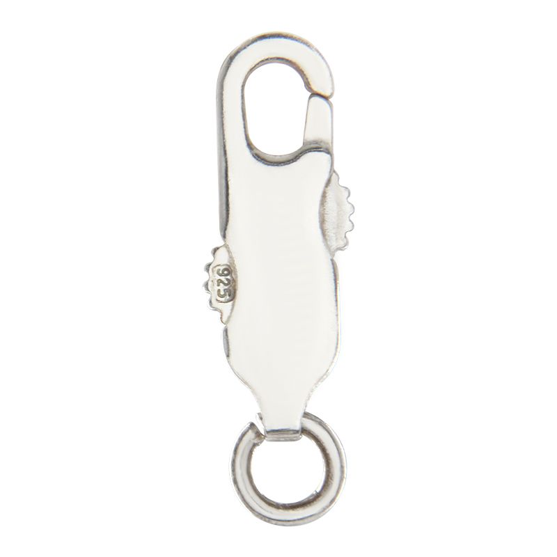 SS/318 | Sterling Silver Double Push Lobster Claw with Open Ring - 16mm