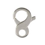 Sterling Silver 14.5mm Infinity Figure 8 Lobster Claw Clasp