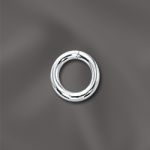 STERLING SILVER 17 GA .048"/6.5MM OD JUMP RING ROUND - OPEN