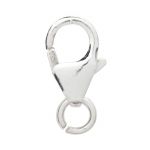 Sterling Silver 8mm Lobster Claw w/Open Jump Ring - .028" x 3.5mm