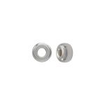 Sterling Silver - 3.2mm Smooth Rondelle Bead w/1.3mm Hole
