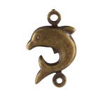 Antique Brass Plated Dolphin Station