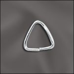 STERLING SILVER 20 GA .032"/8X8MM OD JUMP RING TRIANGLE - OPEN