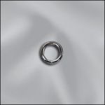 Base Metal Plated 21GA .028X4mm OD Round Jump Ring - Closed (Gun Metal)