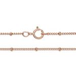 Rose Gold Filled 18" Satellite Chain with Spring Ring