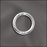 Sterling Silver Round Closed Jump Ring - .051"/9mm OD - 16 GA
