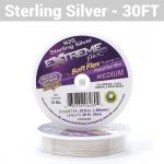 Soft Flex Extreme Flex Sterling Silver Beading Wire - Medium Diameter 30ft