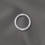 STERLING SILVER 21 GA .028"/7MM OD JUMP RING ROUND  - OPEN