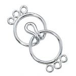 STERLING SILVER CLASP W/3 RINGS