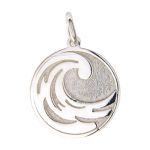 Sterling Silver Water Charm 20mm