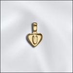 (D) Pewter Heart Bail - Glueing (Antique Gold)