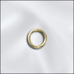 GOLD FILLED 21 GA .028"/5MM OD JUMP RING ROUND - CLOSED