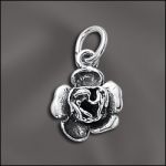 STERLING SILVER CHARM - ROSE