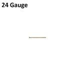 Gold Filled 1/2" Head Pin .020"/.5mm/24 GA - 1.2-1.25mm Head Diameter