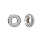 Sterling Silver 6MM Smooth Rondelle Bead w/2MM Hole