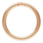 Rose Gold Filled Round Jump Ring - Closed .025"/.64mm/22GA - 6mm OD