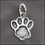 STERLING SILVER CHARM - LARGE PAW PRINT