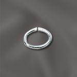 Sterling Silver Oval Jump Ring (Open) 19 GA .036"/5X7MM OD