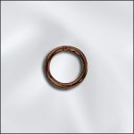 Antique Copper Round Open Jump Ring - 19 GA - .036"/6mm OD