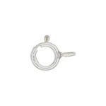 Sterling Silver Lightweight Spring Ring with Open Ring - 5mm