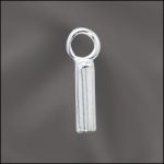 Sterling Silver End Cap with Ring - 1.6mm Hole