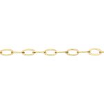 Gold Filled Flat Paperclip Chain - 3.5x2mm OD - .37mm Wire Diameter