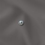 Silver Filled Smooth Round Light Weight Bead - 2mm with .8mm Hole