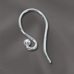 Silver Filled .028"/.7Mm/21 Ga Ear Wire Rd Loop W/2Mm Ball