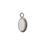 Sterling Silver Oval Bezel Setting with Ring - 7x5mm