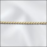 BASE METAL PLATED BEADING CHAIN .7MM (GOLD PLATED)