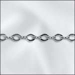 STERLING SILVER FINE FLAT CABLE CHAIN