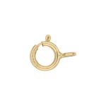Gold Filled Lightweight Spring Ring with Open Ring - 5mm