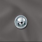 Silver Filled Smooth Round Light Weight Bead - 6mm with 1.9mm Hole