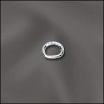Silver Filled 22 Ga .025"/3X4mm Od Jump Ring  Oval - Open