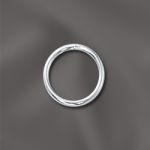 STERLING SILVER 20 GA .032"/8MM OD JUMP RING ROUND  - OPEN