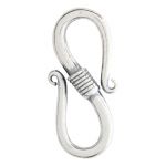 Handmade S-Hook Clasp in Nickel-Free Sterling Silver, 18mm - TJS