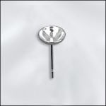 STERLING SILVER 6MM CUP POST W/PEG