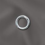 STERLING SILVER 18 GA .040"/6MM OD JUMP RING ROUND  - OPEN