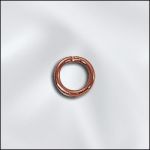 Genuine Copper 20 GA .032"/5mm Od Round Jump Ring  - Open