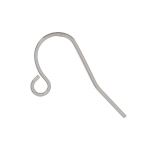 Base Metal Plated Ear Wire .025"/.64Mm/22 Ga Round Wire (Silver Plated)