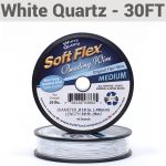 Soft Flex White Quartz Beading Wire - Medium Diameter 30ft