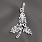 Sterling Silver Charm - Holly