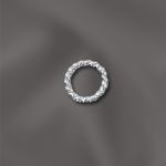 STERLING SILVER 20 GA .032"/5MM OD JUMP RING TWISTED - CLOSED
