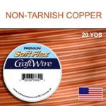 (D) 20 YDS .019"/24G/.50MM CRAFT WIRE NON TARNISH COPPER