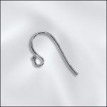 Stainless Steel Ear Wire with 1.5mm Ball - .028"/.7mm/21 GA Round Wire