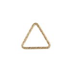 Gold Filled Link/Jump Ring - Closed 5MM Sparkle Triangle 22Ga/.64MM/.025"