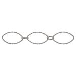 Sterling Silver Oval Twisted Link 17 x 9.5mm - .9mm/19 GA