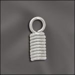 Base Metal Plated 4Mm Coil With Ring (Silver Plated)