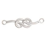 Sterling Silver Love Knot Station 6x25mm